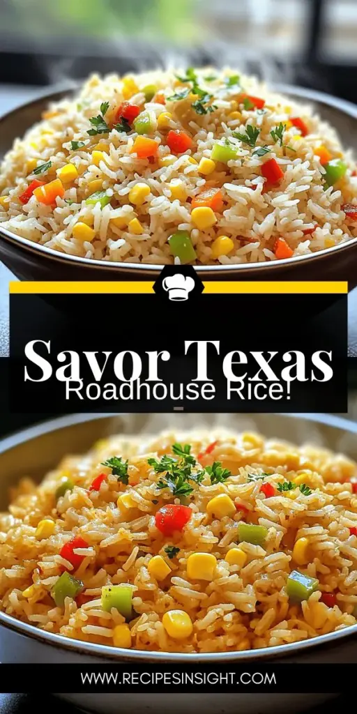 Craving the delicious Texas Roadhouse Seasoned Rice? This easy recipe is your ticket to a flavorful dish that everyone will love! Discover the essential ingredients, spices, and step-by-step instructions to create a perfect side that pairs beautifully with any meal. Impress your family and friends with this standout recipe. Click through now to explore the full details and transform your dining experience!