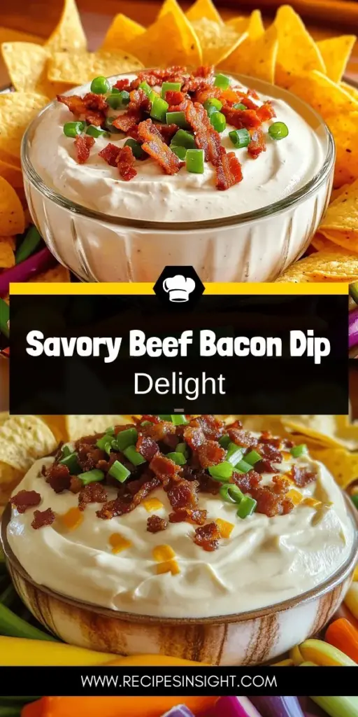 Elevate your snacking with this Beef Bacon Cream Cheese Dip that combines savory beef, crispy bacon, and creamy cheese for a crowd-pleasing delight. Perfect for game days or parties, this easy recipe is a must-try! Get tips on customizing ingredients and serving suggestions to make it uniquely yours. Ready to impress your guests? Click through to explore the full recipe and make this delicious dip today!