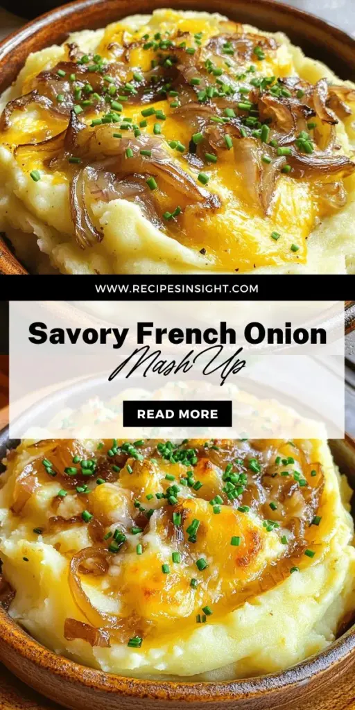 Elevate your comfort food game with this irresistible French Onion Mashed Potatoes recipe! This delicious twist combines creamy Yukon Gold potatoes with sweet caramelized onions and melted Gruyère cheese for a rich flavor that will impress at any gathering. Perfect for family dinners or cozy nights in, these mashed potatoes are sure to become a favorite. Click through to explore this mouthwatering recipe and indulge in warmth and satisfaction.