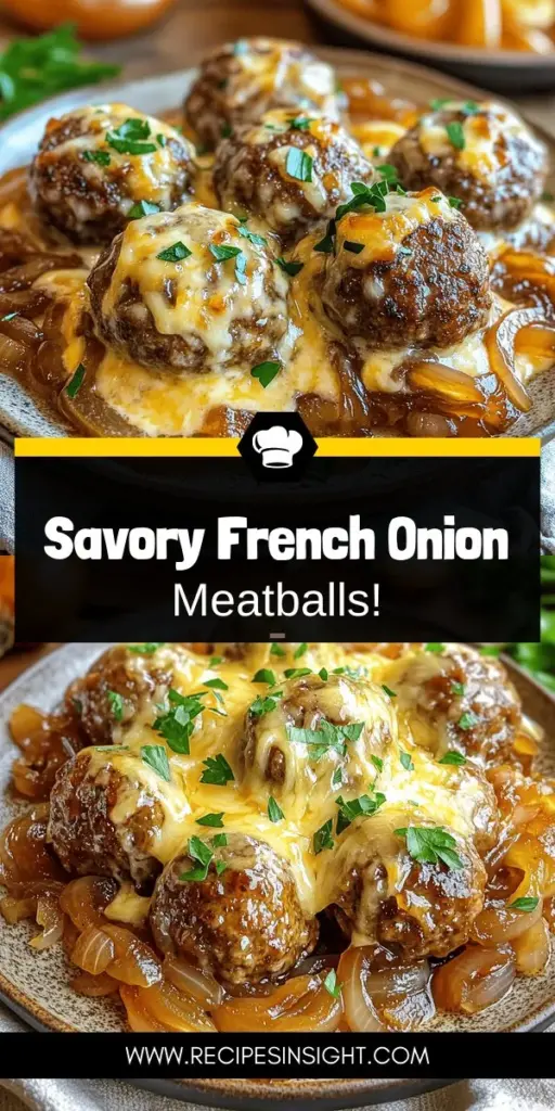 Discover the irresistible flavors of French Onion Meatballs, where the classic essence of French onion soup meets the comfort of juicy meatballs! This delectable recipe guides you through creating mouthwatering meatballs infused with sweet caramelized onions and topped with gooey Gruyère cheese. Perfect for any occasion, these meatballs will impress your family and friends. Click through to explore this delightful culinary journey and elevate your dinner game!