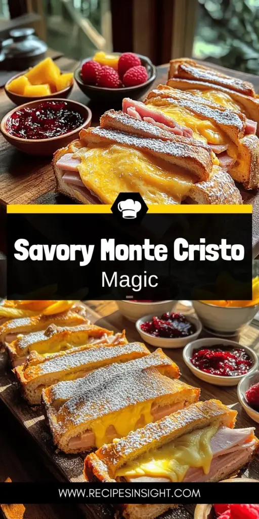 Indulge in the delicious world of the Monte Cristo sandwich! This savory treat combines ham, turkey, and Swiss cheese in a golden, egg-battered bread for an irresistible mix of flavors. Discover its rich history, essential ingredients, and easy step-by-step recipe that will elevate any meal. Perfect for brunch or a special gathering, this sandwich is sure to impress. Click to explore the full Monte Cristo sandwich recipe and wow your taste buds today!