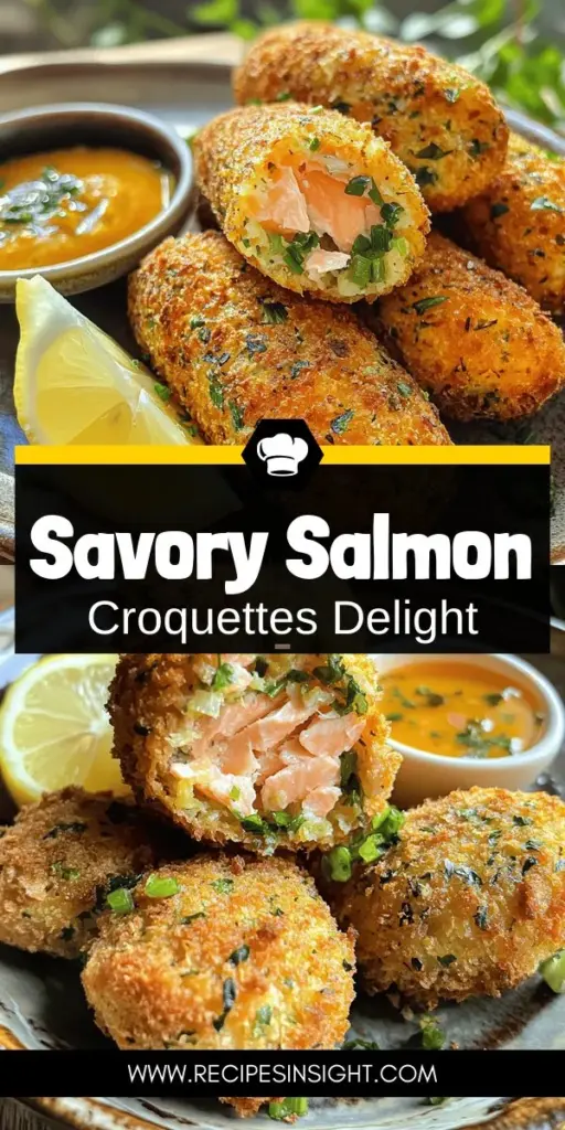 Discover how to create mouthwatering salmon croquettes with our Savory Salmon Croquettes Easy and Flavorful Recipe! This guide reveals the best types of salmon, essential spices for maximum flavor, and tips for achieving crispy perfection. Perfect for any meal, these croquettes can be made healthier with simple swaps. Ready to impress? Click through to explore the full recipe and elevate your dinner game tonight!