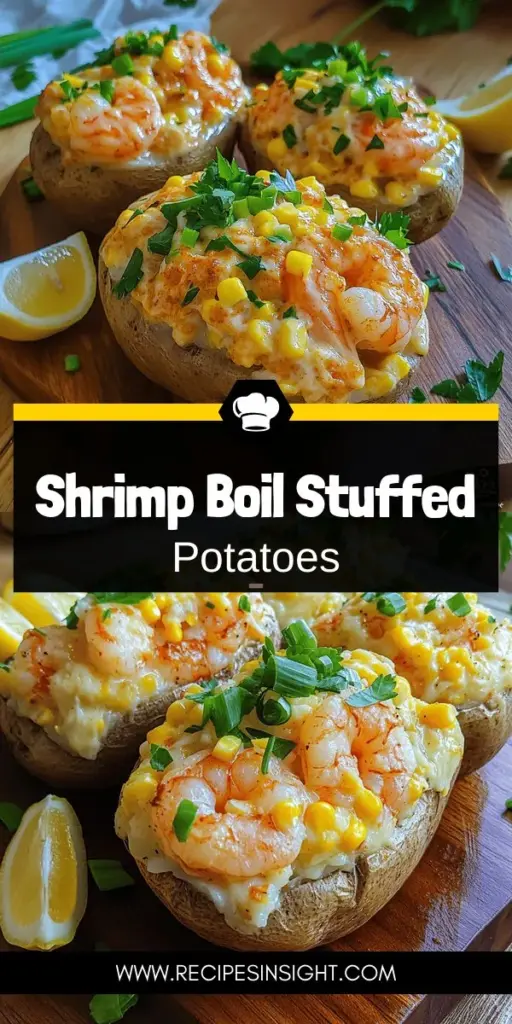 Indulge in the delicious fusion of flavors with the Shrimp Boil Twice Baked Potato recipe! Perfectly baked russet potatoes are stuffed with tender shrimp, sweet corn, and a rich blend of cheeses, making this dish a true showstopper for any gathering. It's a unique twist on a Southern favorite that everyone will love. Click to explore the full recipe and learn how to make this comforting and tasty dish that’s perfect for any occasion!