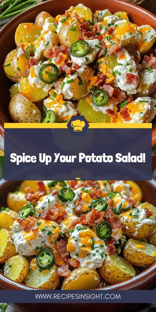 Elevate your next gathering with the Jalapeño Popper Roasted Potato Salad! This unique twist on a classic favorite combines tender roasted potatoes, creamy cheese, crispy bacon, and a spicy kick from jalapeños, creating a deliciously satisfying dish that your guests will love. Perfect for barbecues, potlucks, or family dinners, this salad is a crowd-pleaser. Click through to explore the recipe and impress everyone at your next event!