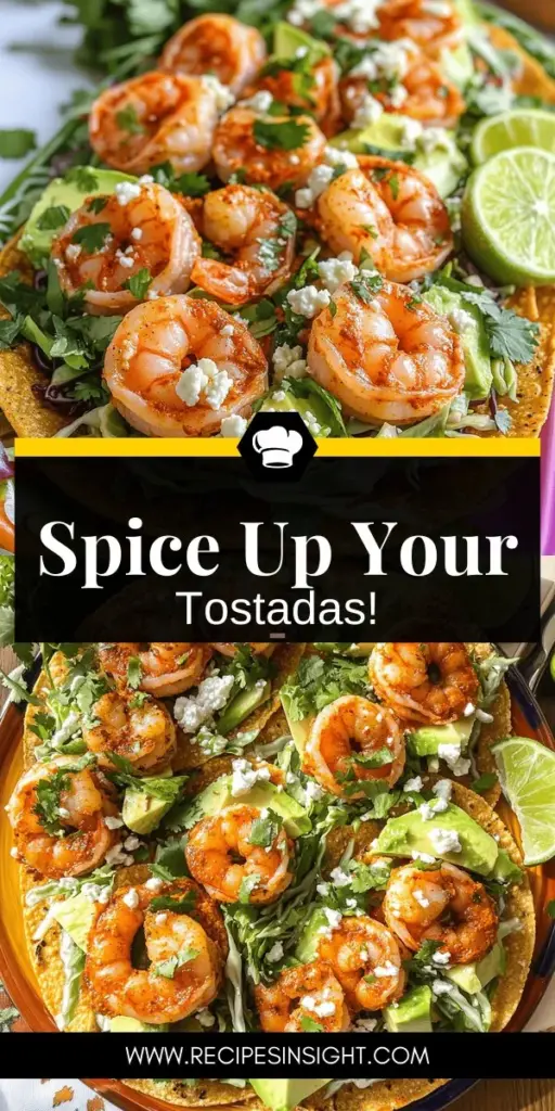 Elevate your mealtime with these mouthwatering Spicy Shrimp Tostadas! This simple recipe features succulent shrimp marinated in zesty spices and piled high on crispy tostada shells. Learn about essential ingredients, clever topping ideas, and cooking tips to create a dish everyone will love. Perfect for parties or a cozy dinner at home, these tostadas are sure to impress. Click through to explore the full recipe and start cooking today!