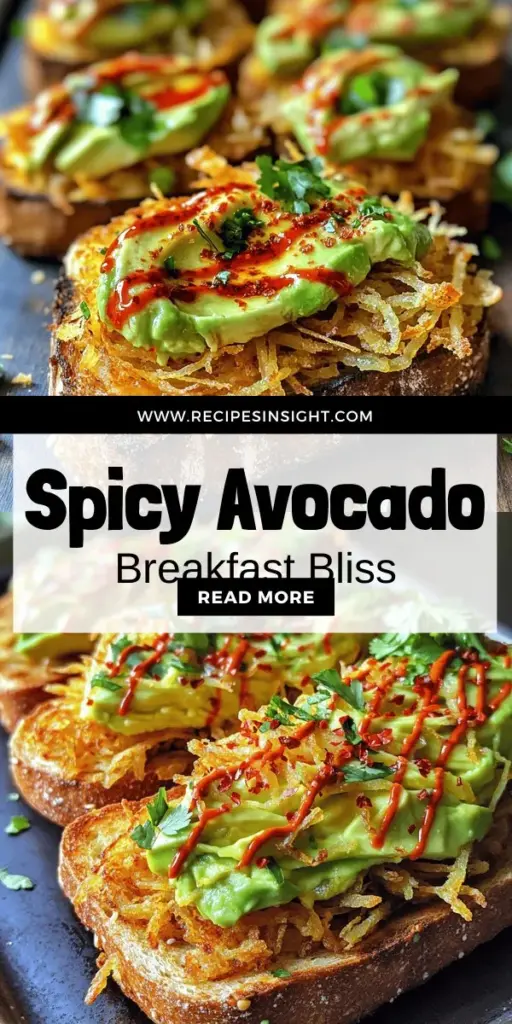 Start your day right with a delicious twist on breakfast—Chili Oil Avocado Hash Brown Toast! This mouthwatering recipe combines crispy hash browns, creamy avocado, and a spicy kick from chili oil, making it a perfect indulgence for any morning. Discover the step-by-step preparation, nutritional benefits, and tips to master this flavorful dish. Click through to explore the recipe and elevate your breakfast game with this tasty delight!