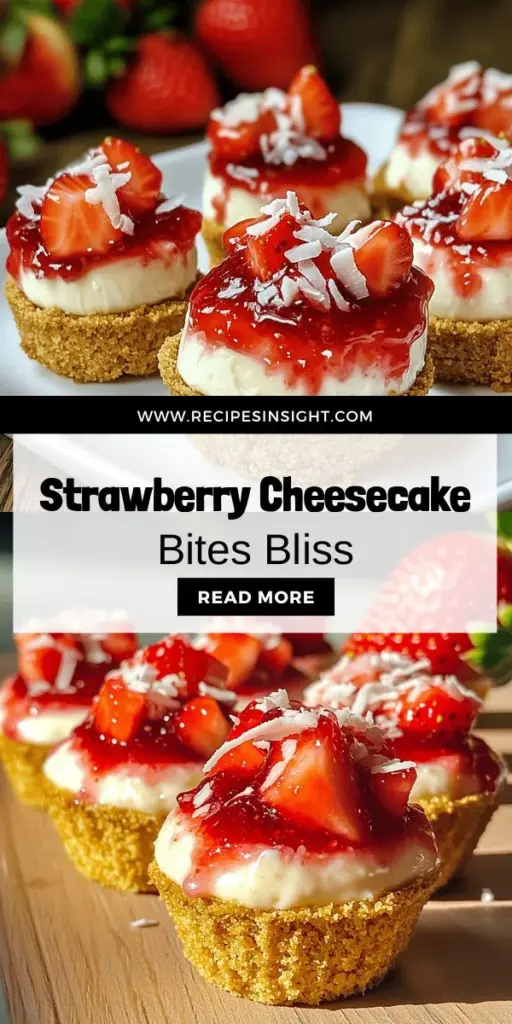 Indulge in the delicious world of Strawberry Cheesecake Crunch Bites, the perfect dessert snack that will impress your guests! These bite-sized treats blend creamy cheesecake with fresh strawberries and a crunchy graham cracker base, making them a festive addition to any gathering. Easy to whip up in just 20 minutes, you can customize them to suit any dietary needs. Ready to elevate your dessert game? Click through for the full recipe and make these irresistible bites today!