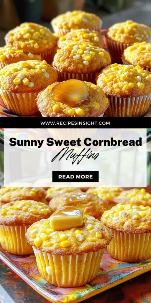 Discover the joy of baking with our Sunny Sweet Cornbread Muffins recipe! These delightful muffins blend the comforting flavors of cornbread with sweet corn kernels, making them a perfect treat for any occasion. Whether enjoyed for breakfast, as a snack, or alongside your favorite dishes, they are exceptionally simple to make and incredibly versatile. Ready to impress your family and friends? Click through to explore this easy recipe and elevate your baking skills!