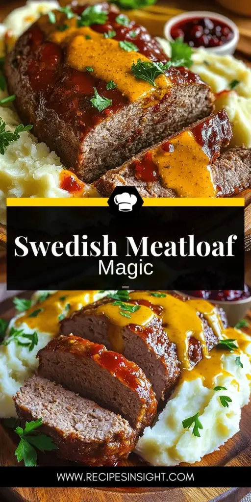 Discover the deliciousness of Swedish Meatloaf Delight, a hearty family favorite that blends tradition with flavor. This comforting dish features a perfect mix of ground beef and pork, creating a moist and flavorful meatloaf that’s sure to warm your heart. Serve it with creamy mashed potatoes and tangy lingonberry sauce for an authentic experience. Click through to explore the recipe and bring this Swedish classic to your dinner table. Enjoy a meal that unites family and food!