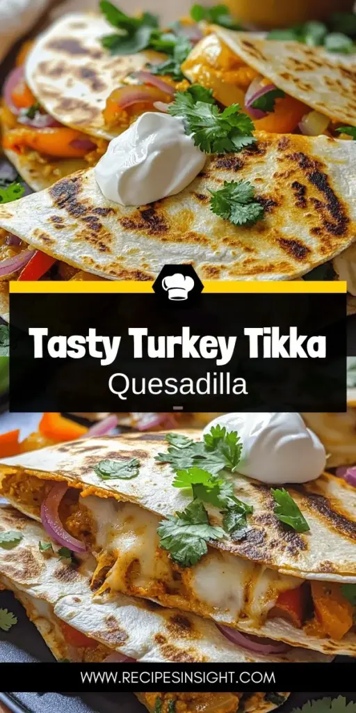 Experience the delicious fusion of flavors with this Turkey Tikka Masala Quesadilla recipe! Perfect for transforming leftover turkey into a mouthwatering meal, this dish combines tender turkey in a creamy tikka masala sauce with melted cheese and fresh veggies, all enveloped in crispy tortillas. In under 30 minutes, indulge in this unique culinary adventure that balances comfort and creativity. Click through to explore the full recipe and elevate your weeknight dinners!