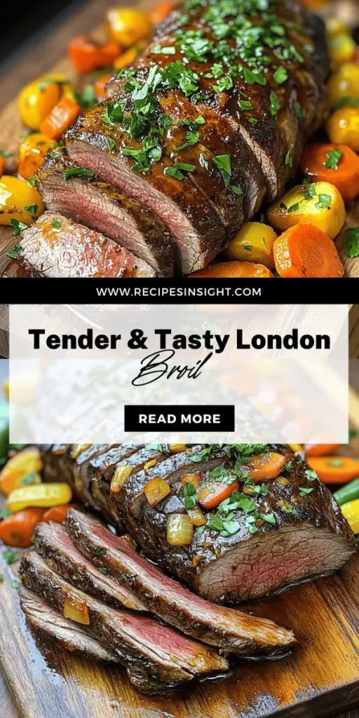 Discover the secrets to cooking the perfect London Broil with this easy recipe that guarantees tender and flavorful results every time. Learn why marination is key, which ingredients elevate the taste, and get step-by-step instructions for grilling or broiling. Impress your family and friends with this delicious dish that's ideal for any occasion. Click through to unlock the full recipe and delight in the mouthwatering flavors of homemade London Broil!