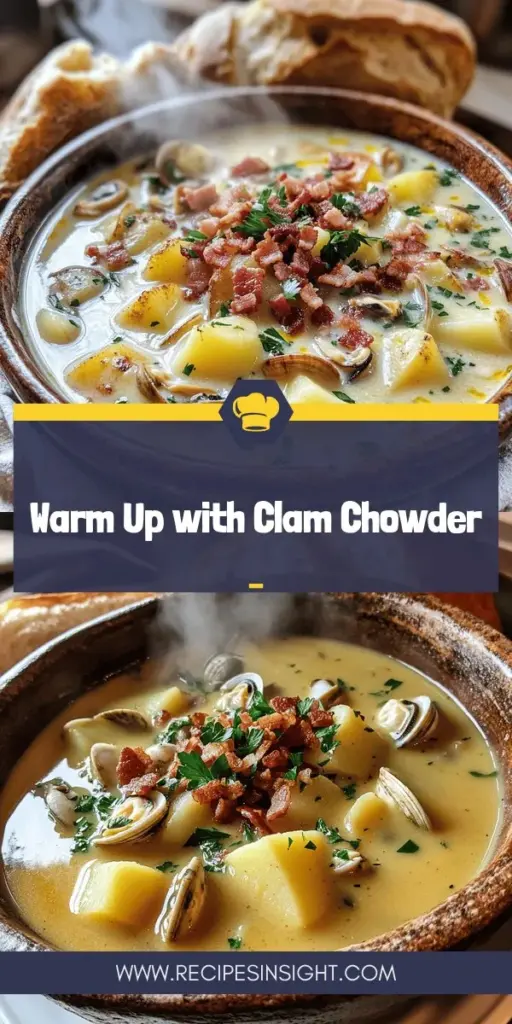 Dive into the comforting world of New England Clam Chowder with this delicious recipe that brings the seaside straight to your kitchen. Experience the rich flavors of fresh clams, smoky bacon, and creamy goodness that make this soup a beloved classic. Perfect for chilly nights, family dinners, or a cozy gathering, this chowder is sure to warm your heart. Click through to explore this step-by-step recipe and make your own bowl of nostalgia today!