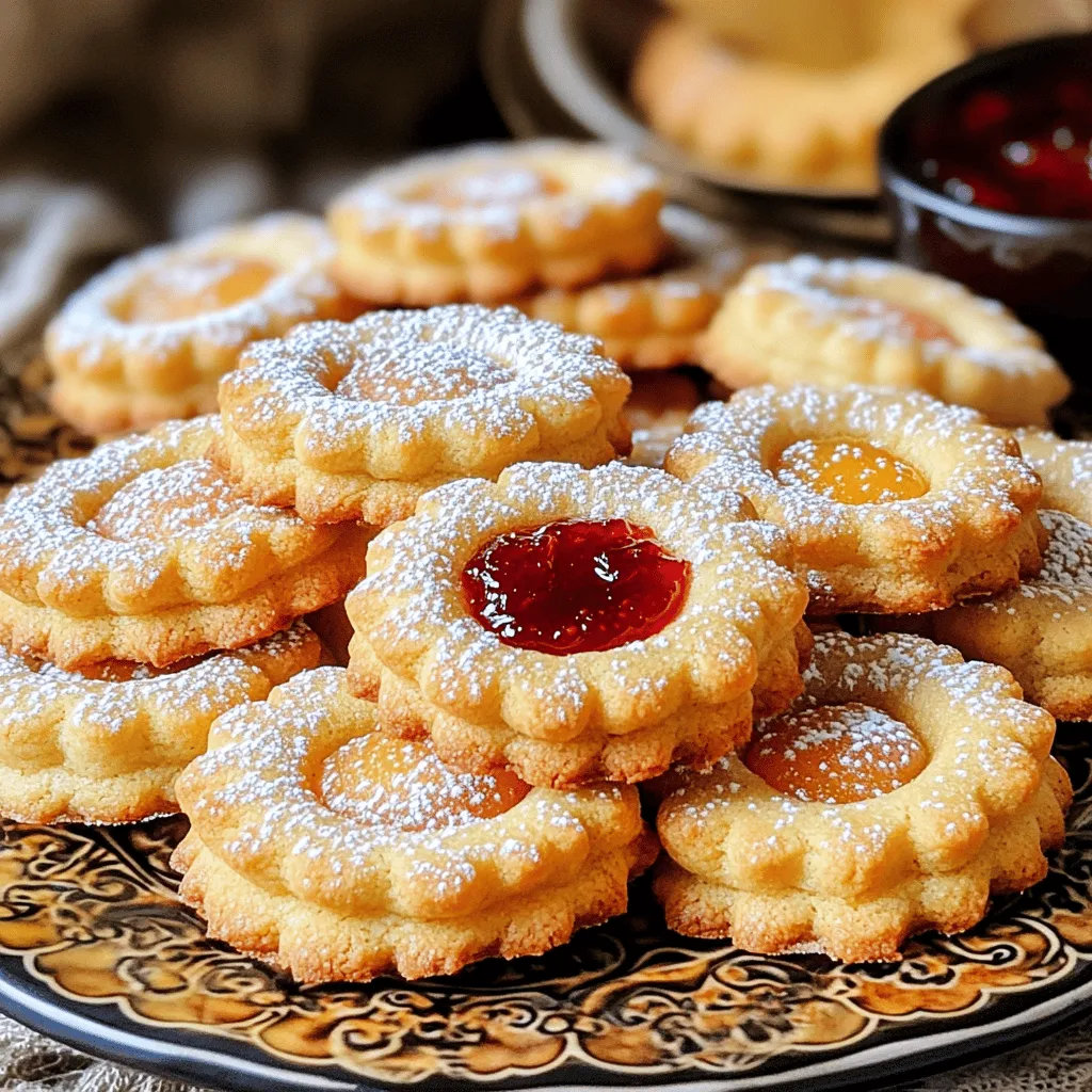 To make jam cookies, you need simple ingredients. The basic ones are flour, sugar, butter, and jam. You will also need an egg, vanilla extract, baking powder, and salt. These ingredients create a soft and tasty cookie. The full recipe shows how to mix these well.