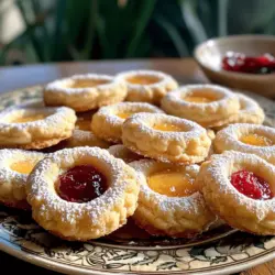 To make jam cookies, you need simple ingredients. The basic ones are flour, sugar, butter, and jam. You will also need an egg, vanilla extract, baking powder, and salt. These ingredients create a soft and tasty cookie. The full recipe shows how to mix these well.