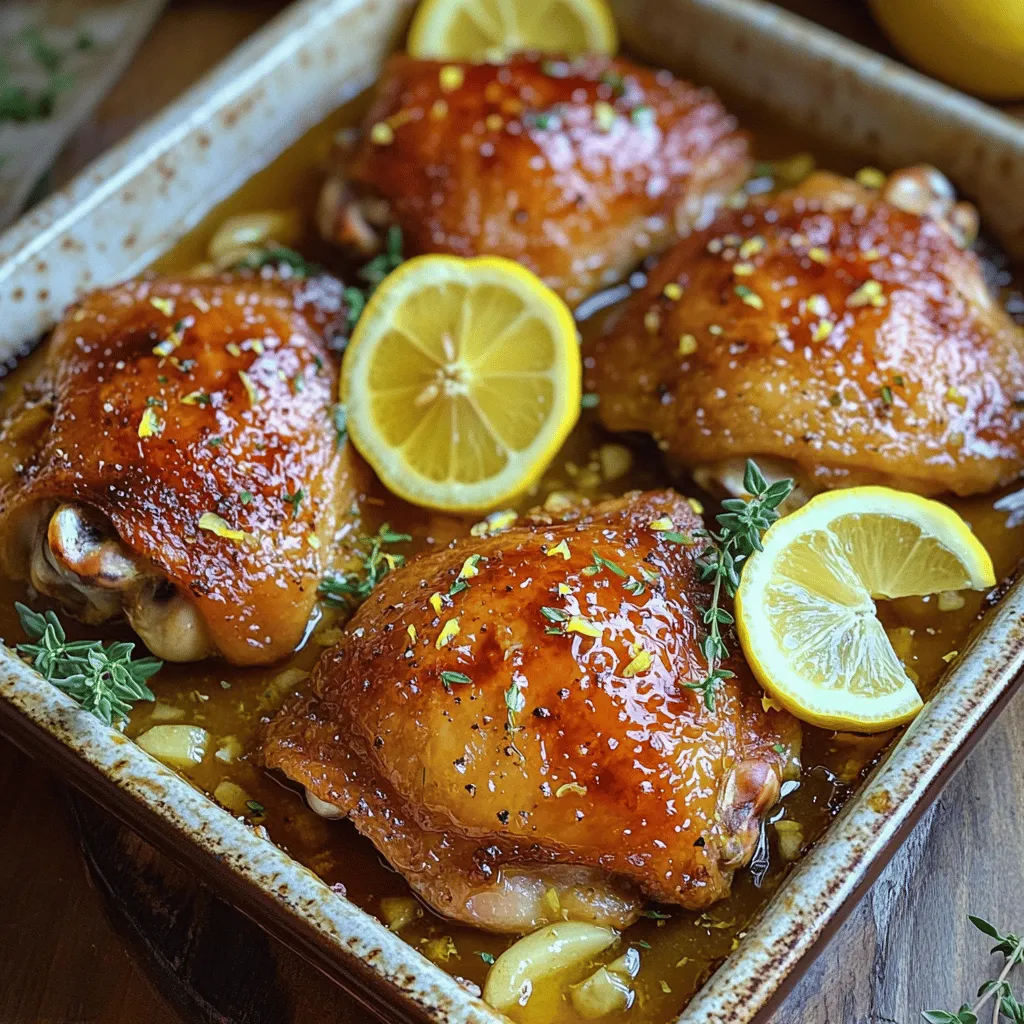 The honey lemon garlic chicken recipe shines due to its simple yet vibrant ingredients. Each ingredient plays a vital role in crafting the dish's unique flavor.