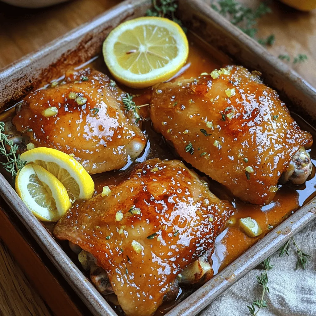 The honey lemon garlic chicken recipe shines due to its simple yet vibrant ingredients. Each ingredient plays a vital role in crafting the dish's unique flavor.