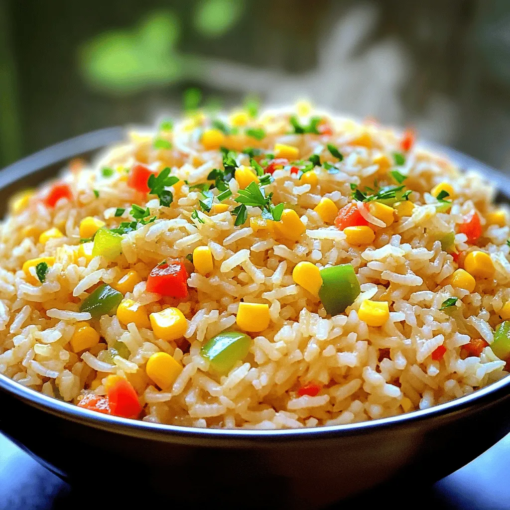 Texas Roadhouse seasoned rice has a simple list of key ingredients. The base is long-grain white rice. I use two cups for a good serving size. Chicken broth gives it depth. If you prefer, vegetable broth works well too.