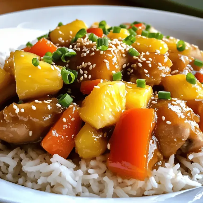 Sweet and sour chicken is a fun dish to make at home. The key ingredients create a tasty mix of flavors. The main protein is chicken. I prefer using boneless chicken thighs. They stay juicy and tender when cooked. You can also use chicken breast if you like.