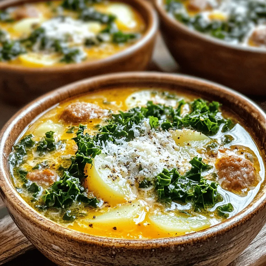 To make the best zuppa toscana, you need fresh and tasty ingredients. Here’s a list of what you’ll need: