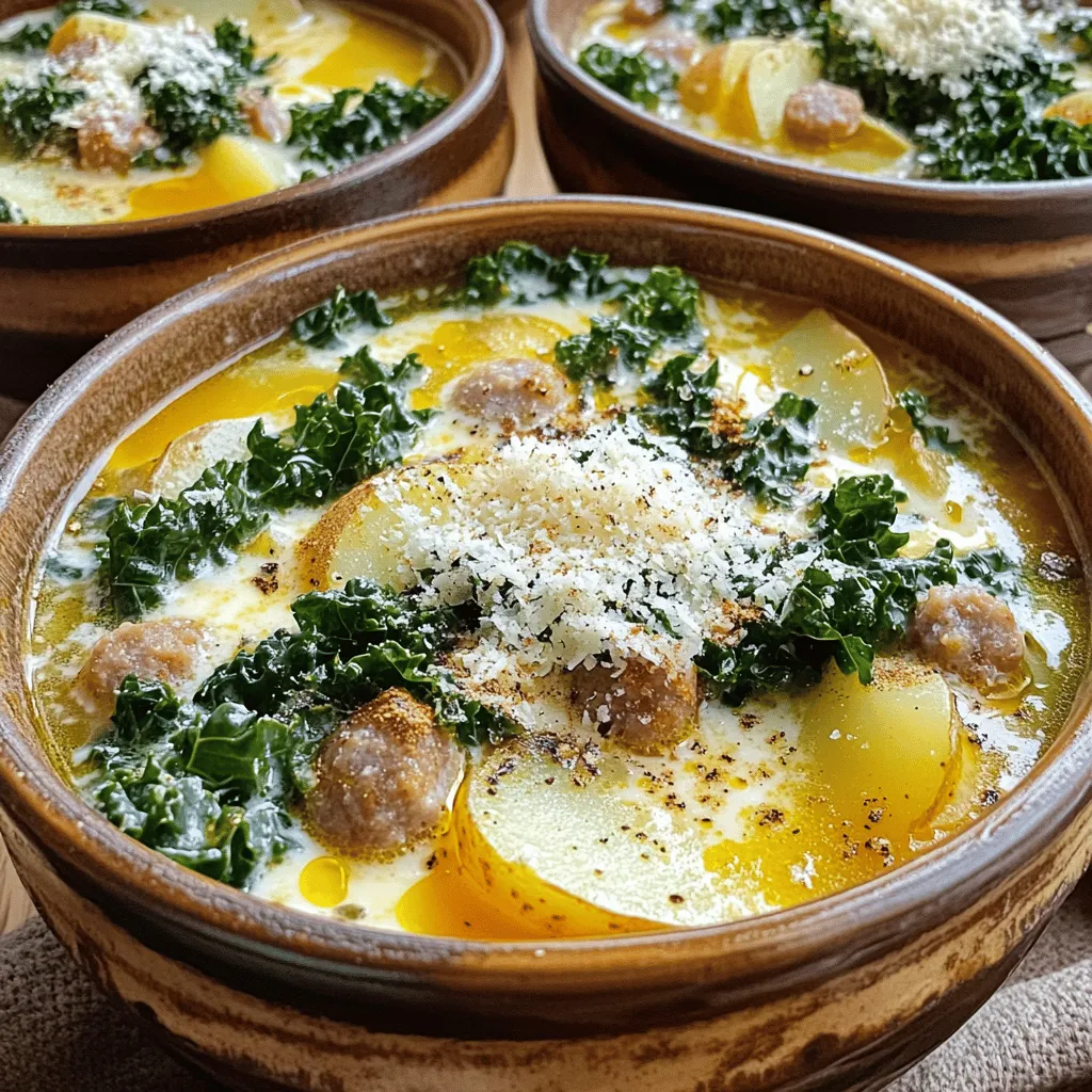 To make the best zuppa toscana, you need fresh and tasty ingredients. Here’s a list of what you’ll need: