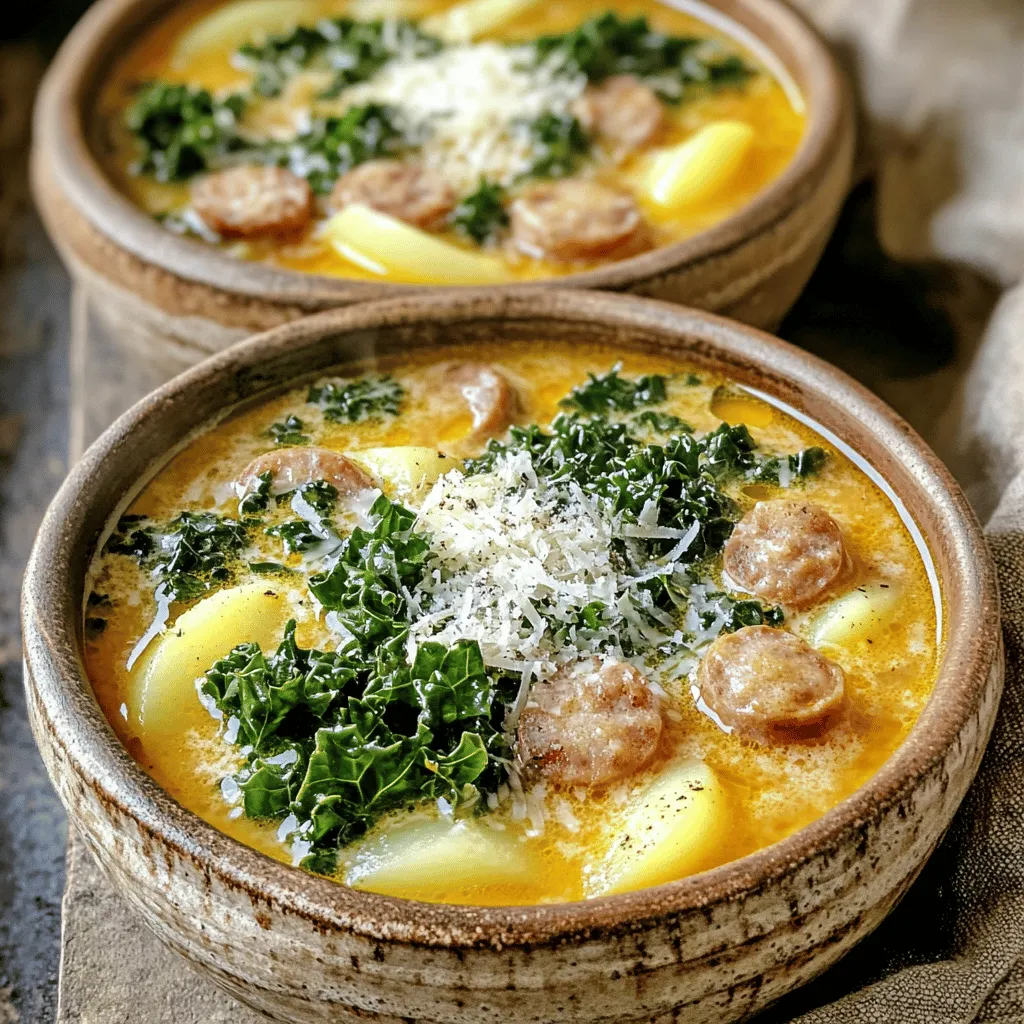 To make the best zuppa toscana, you need fresh and tasty ingredients. Here’s a list of what you’ll need: