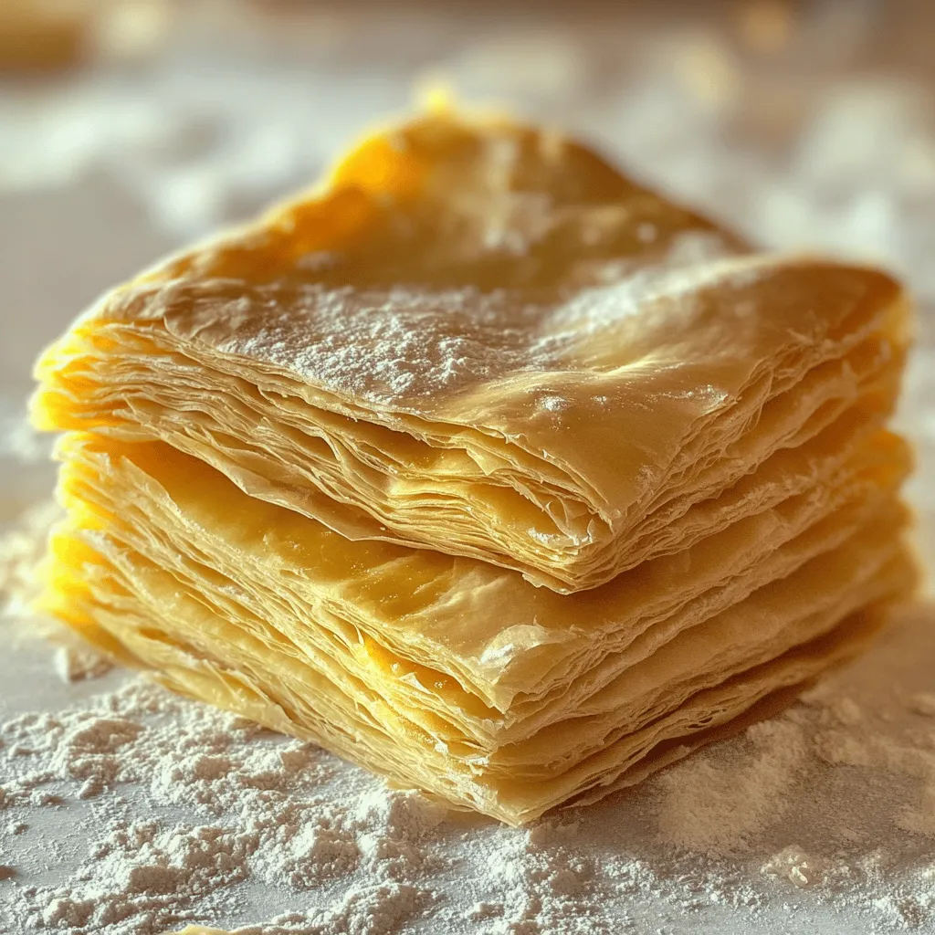 To make homemade puff pastry, you need just a few key ingredients. The main ingredient is all-purpose flour. This gives the dough its structure. You also need salt to enhance the flavor and sugar to add a hint of sweetness.