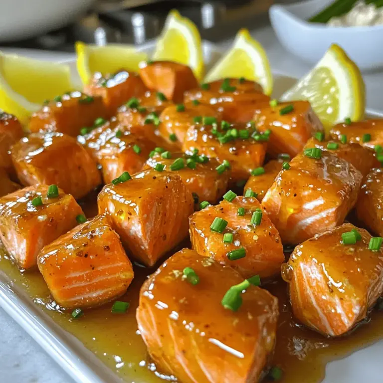 Hot Honey Salmon Bites have quickly become a favorite for home cooks and food enthusiasts alike. This dish masterfully brings together the savory richness of salmon with the sweet heat of honey and sriracha, creating a tantalizing flavor experience that excites the palate. The appeal of these salmon bites lies not only in their delicious taste but also in their versatility; they can be served as an appetizer, a main dish, or even a delightful addition to a salad. As more and more people explore the combination of sweet and spicy flavors in their culinary creations, Hot Honey Salmon Bites stand out as a perfect embodiment of this trend.