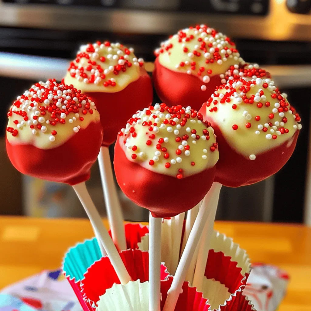 Red velvet cake pops are sweet treats that bring joy to any gathering. These fun bites blend the rich, smooth taste of red velvet cake with creamy frosting. This mix creates a perfect balance of flavor and texture. People love cake pops for their bite-sized convenience and pretty look. They are a hit at parties and events.