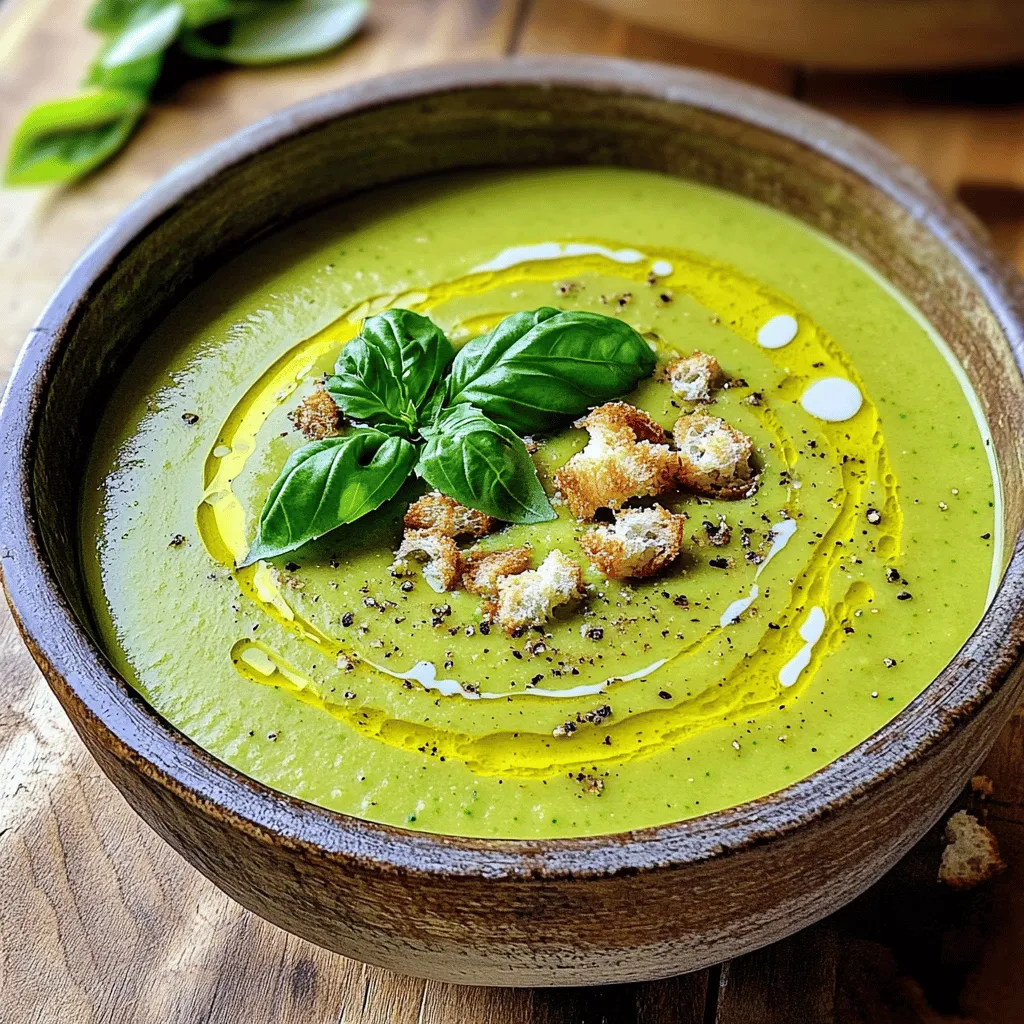 To make a tasty zucchini soup, you need fresh and simple ingredients. The key to a creamy zucchini soup is using high-quality zucchini. I recommend 4 medium zucchinis, chopped into small pieces. You also need 1 large onion, diced. This onion adds great flavor to the soup.