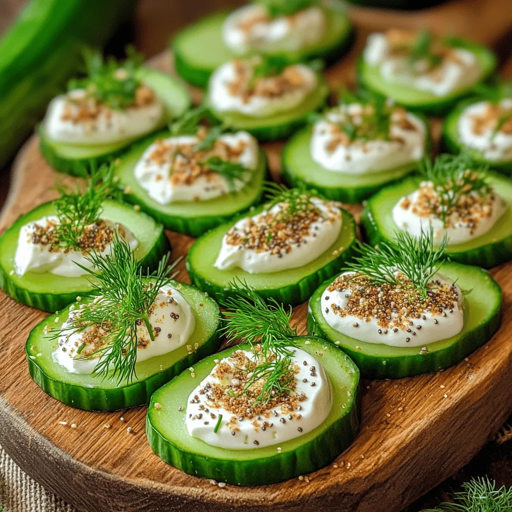 Everything bagel cucumber bites are a fun, fresh snack. They mix the crispness of cucumbers with creamy toppings. You can make them in just a few minutes. They are perfect for a healthy snack or an easy appetizer.