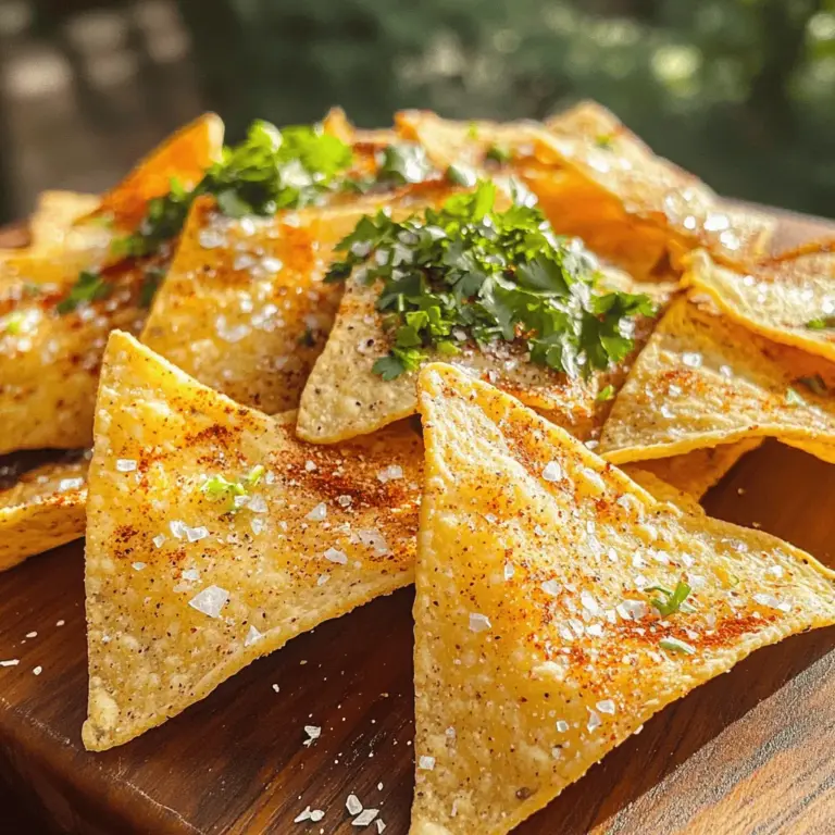 Tortilla chips are not just a snack; they are a beloved culinary staple that has captured the hearts and taste buds of millions around the globe. Whether enjoyed at a lively gathering, paired with a zesty salsa, or savored alone, their irresistible crunch and versatility make them a favorite for all occasions. In this recipe, we will elevate the classic tortilla chip by introducing a unique flavor profile that features zesty seasoning, ensuring every bite is packed with deliciousness.