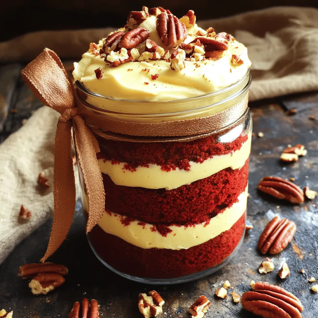 Red velvet cake is a treat loved by many. To make this delightful dessert in a jar, you need key red velvet cake ingredients. Here’s what you need: