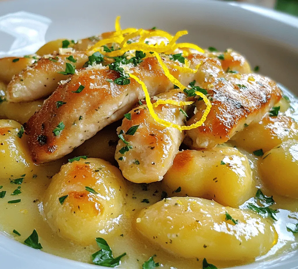 If you're searching for a dish that combines vibrant flavors with comforting textures, look no further than Zesty Lemon Gnocchi with Herb Chicken. This recipe embodies a delightful balance of zesty lemon, tender chicken, and pillowy gnocchi, making it a fantastic choice for both casual dinners and special occasions. The unique combination of ingredients brings a refreshing taste that can elevate any meal, leaving your taste buds dancing with joy.