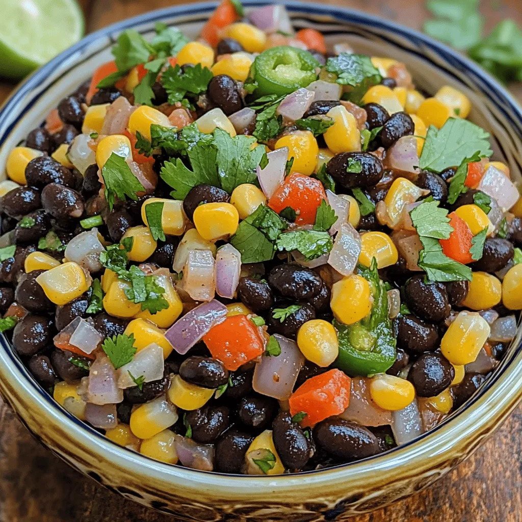 To make a great black bean and corn salsa, you need just a few key ingredients. The star of the show is the black beans. They add protein and a rich flavor. You can use canned beans for ease. Just rinse them well to remove excess sodium.