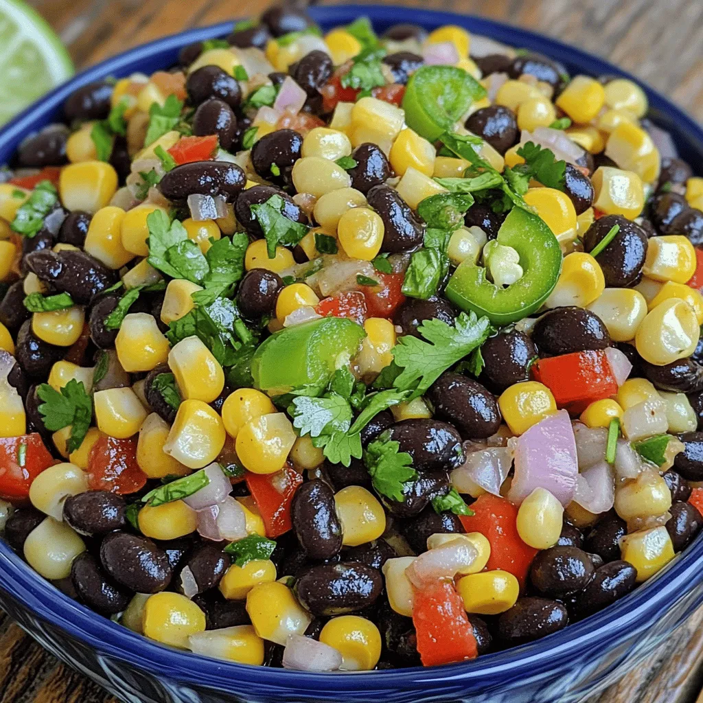 To make a great black bean and corn salsa, you need just a few key ingredients. The star of the show is the black beans. They add protein and a rich flavor. You can use canned beans for ease. Just rinse them well to remove excess sodium.