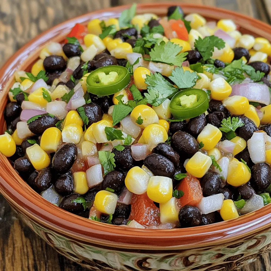 To make a great black bean and corn salsa, you need just a few key ingredients. The star of the show is the black beans. They add protein and a rich flavor. You can use canned beans for ease. Just rinse them well to remove excess sodium.