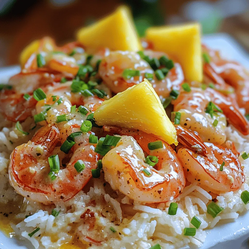 To make Hawaiian garlic shrimp, you need fresh, large shrimp. One pound of peeled and deveined shrimp works best. The shrimp should be juicy and tender.