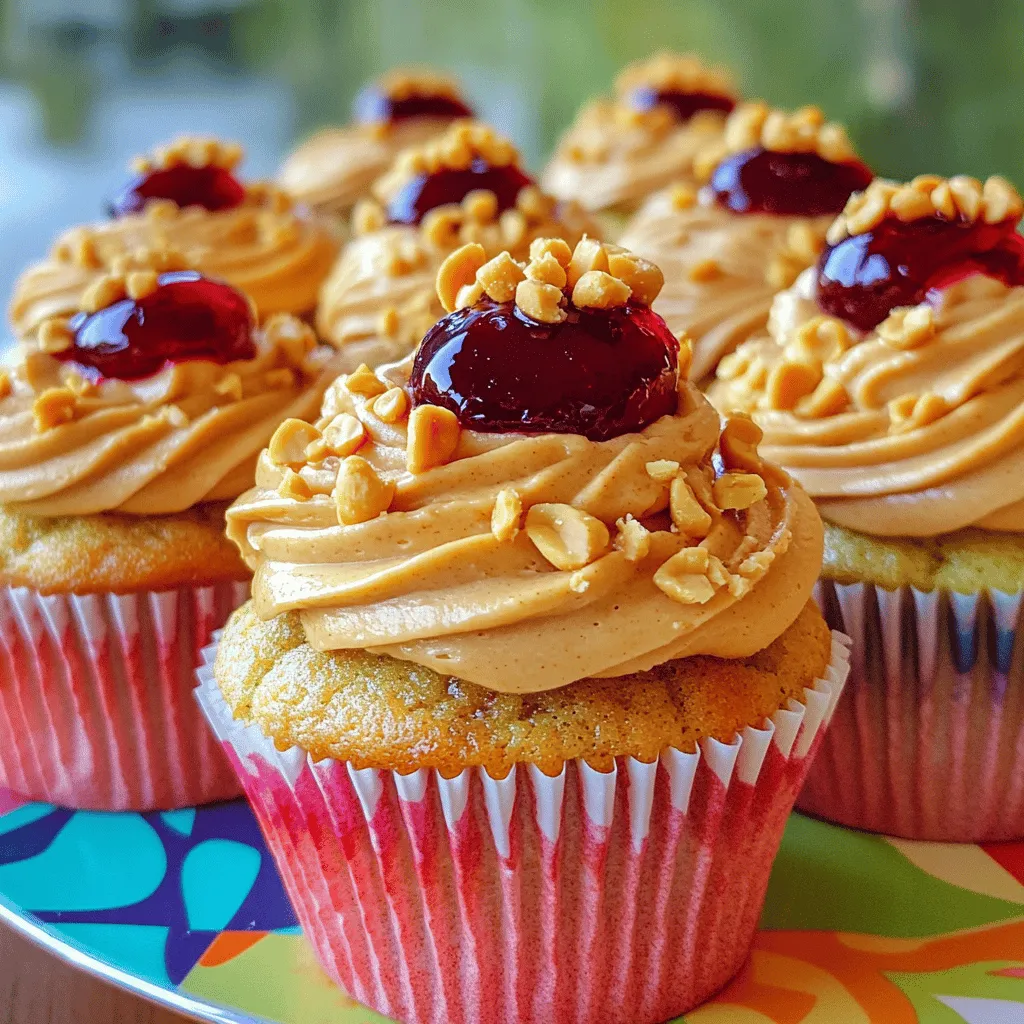 To make the best peanut butter and jelly cupcakes, you need some key ingredients. First, let's look at the cake. You need 1 ½ cups of all-purpose flour. This gives the cupcakes their structure. Then, grab 1 cup of granulated sugar for sweetness. It helps balance the flavors.