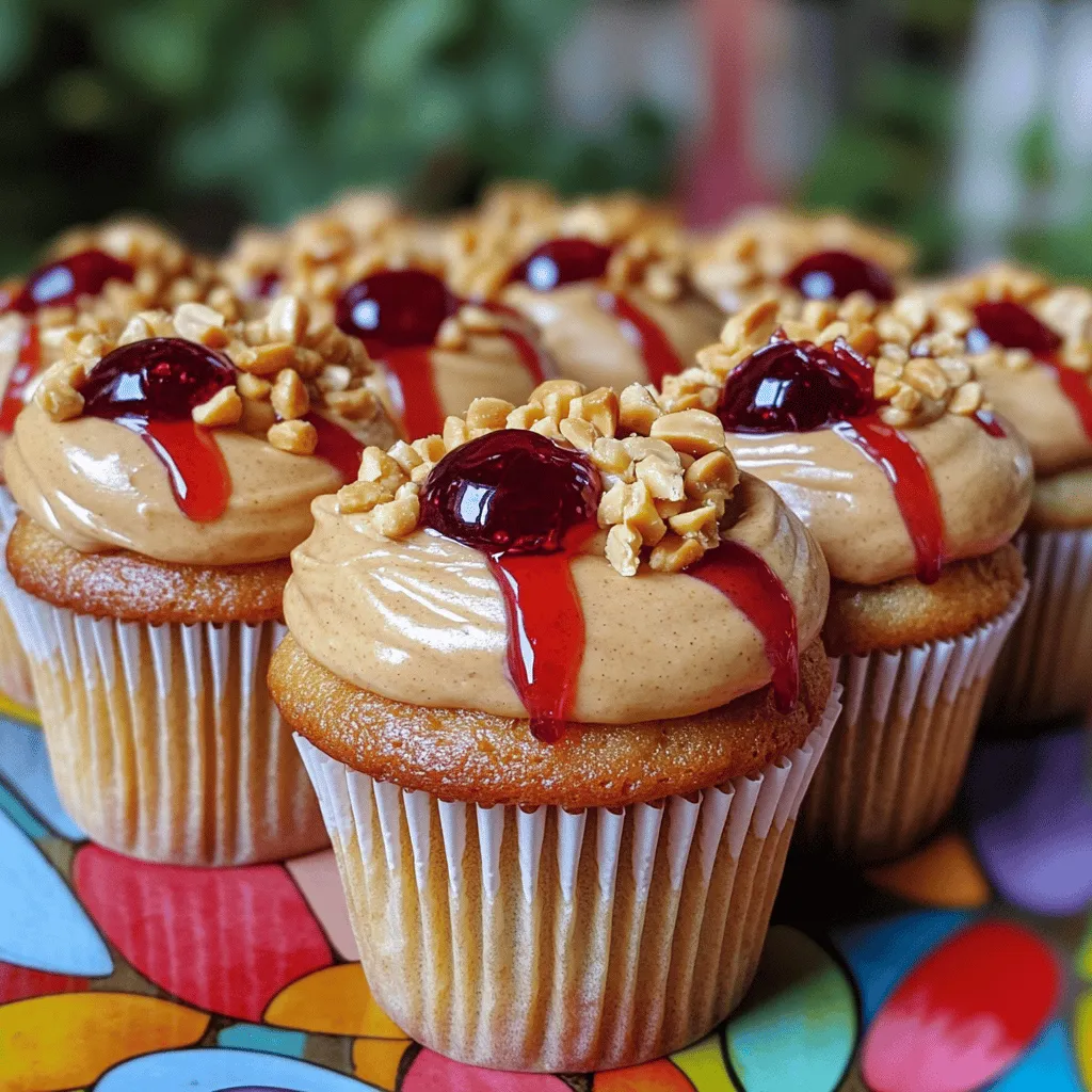 To make the best peanut butter and jelly cupcakes, you need some key ingredients. First, let's look at the cake. You need 1 ½ cups of all-purpose flour. This gives the cupcakes their structure. Then, grab 1 cup of granulated sugar for sweetness. It helps balance the flavors.