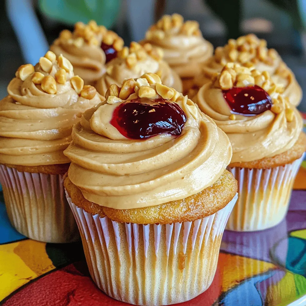 To make the best peanut butter and jelly cupcakes, you need some key ingredients. First, let's look at the cake. You need 1 ½ cups of all-purpose flour. This gives the cupcakes their structure. Then, grab 1 cup of granulated sugar for sweetness. It helps balance the flavors.