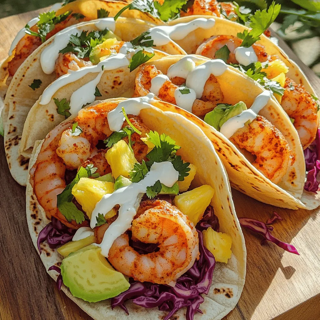 You can create shrimp tacos in many ways. I love making classic shrimp tacos. They are quick, fresh, and fun. The main steps are simple. You need to season the shrimp, cook them, and build your taco.