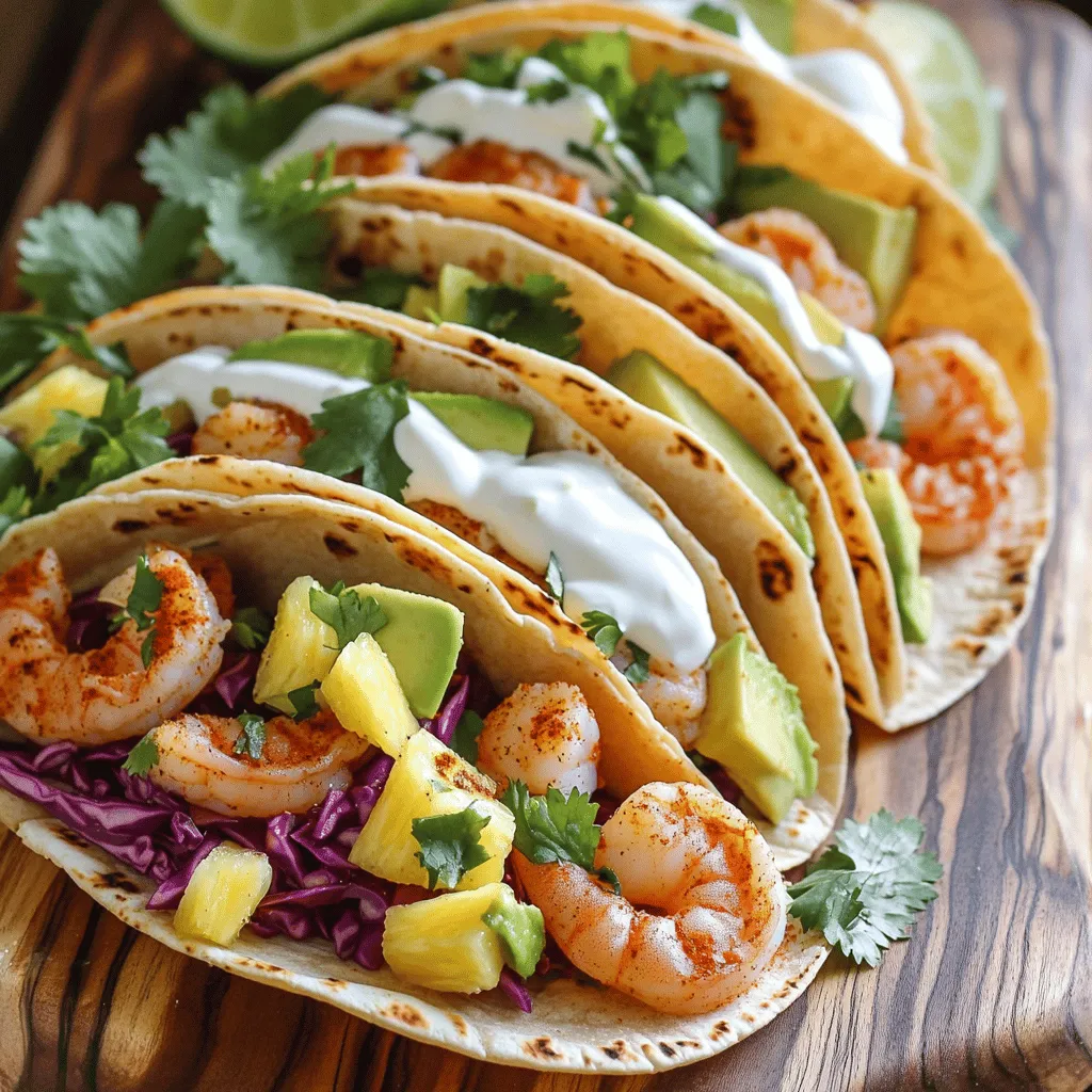 You can create shrimp tacos in many ways. I love making classic shrimp tacos. They are quick, fresh, and fun. The main steps are simple. You need to season the shrimp, cook them, and build your taco.