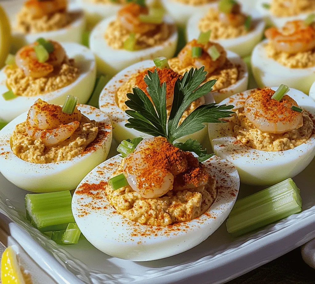 To create the perfect Cajun Shrimp Deviled Eggs, it’s essential to start with quality ingredients. Each component plays a vital role in the overall flavor and texture of the dish. Let’s break down the key ingredients that make this recipe a true delight.