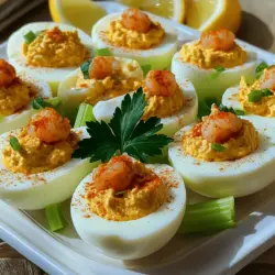 To create the perfect Cajun Shrimp Deviled Eggs, it’s essential to start with quality ingredients. Each component plays a vital role in the overall flavor and texture of the dish. Let’s break down the key ingredients that make this recipe a true delight.