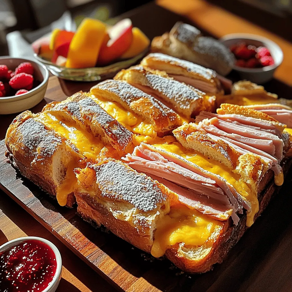 The Monte Cristo sandwich is a tasty mix of sweet and savory. It combines ham, turkey, and cheese, all hugged between two slices of bread. This sandwich then gets dipped in egg batter and fried until golden. It’s like a French toast sandwich, but with meats and cheese.