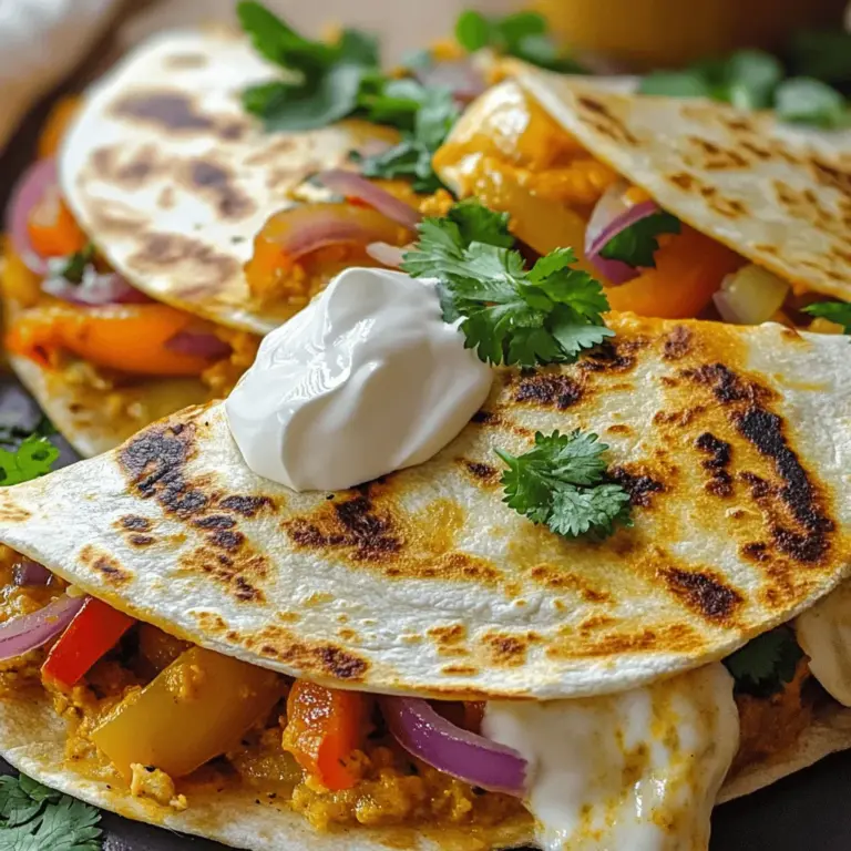 Fusion cuisine embodies the exciting intersection of culinary traditions, and the Turkey Tikka Masala Quesadilla is a perfect example of this creative blend. This innovative recipe takes the rich, aromatic flavors of traditional Indian Tikka Masala and wraps them in the crispy, comforting embrace of a quesadilla—a staple in Mexican cuisine. With the holidays often leaving us with extra turkey, this dish serves as a delicious way to repurpose leftovers while adding an exotic twist to your meal.