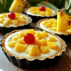 To make a great Pineapple Upside-Down Cheesecake, you need a few key ingredients. First, you need graham cracker crumbs for the crust. They bring a nice crunch and sweetness. You will also need unsalted butter, which binds the crumbs together. Brown sugar adds a rich flavor to the crust.