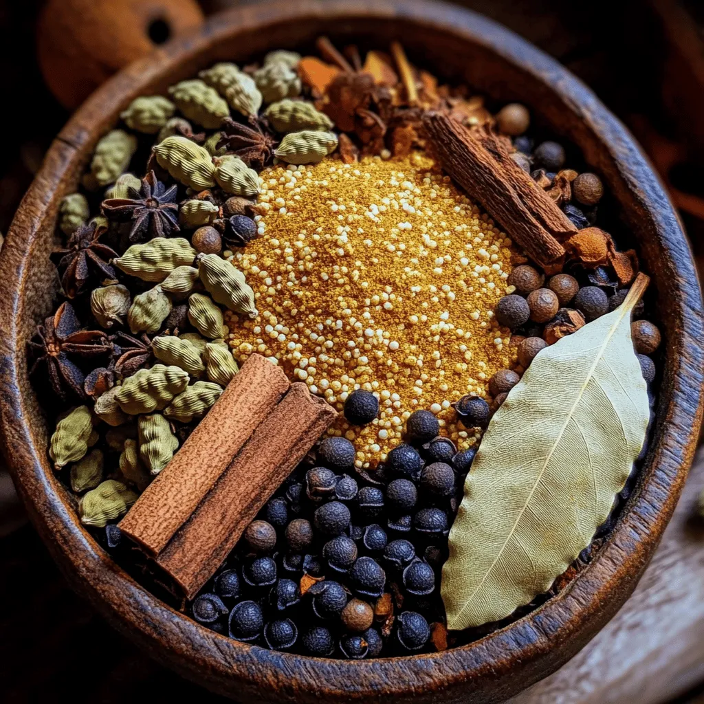 Garam masala is a spice blend from India. It adds warmth and depth to many dishes. It is used in curries, stews, and marinades. The flavor is complex, with notes of sweet, spicy, and earthy.