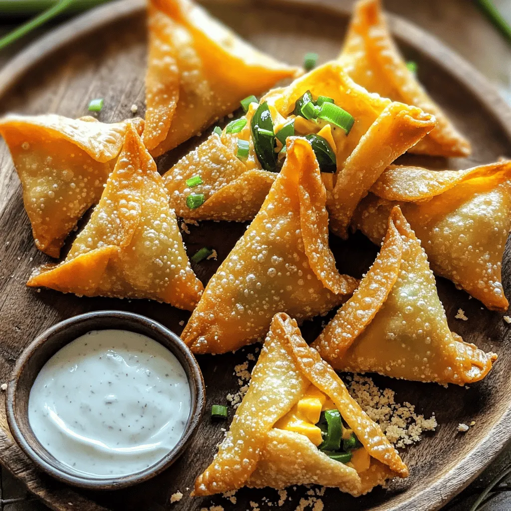 Jalapeno popper wontons are a tasty blend of two beloved snacks. They mix the classic jalapeno popper with crispy wonton wrappers. You get a spicy, cheesy filling wrapped in a crunchy shell. This fusion makes them a fun twist on a classic appetizer.