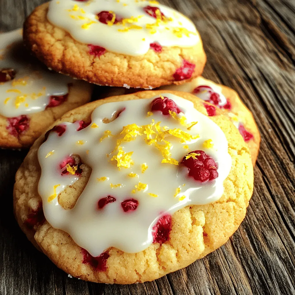 To create perfect lemon raspberry cookies, you need a few key ingredients. These ingredients work together to make your cookies soft, zesty, and sweet.